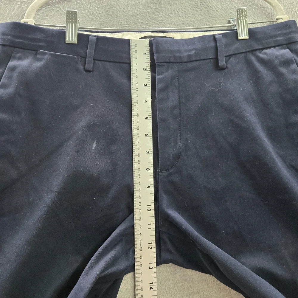 Banana Republic Men Pants 35x32 Blue Fulton Chino Straight Mid Rise READ